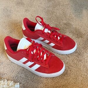 Adidas Classic Red and White Sneakers